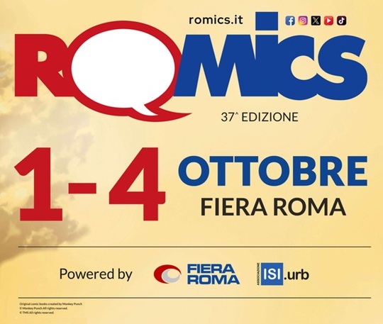 Romics, Fiera di Roma 1-4 ottobre 2026